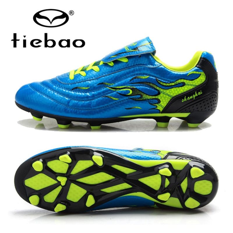 Scarpe Da Calcio Per Bambini E Ragazzi – Terreno Artificiale E Fango, Tacchetti In Gomma Densa, Tomaia In PVC Leggera, Allacciatura A Gancio, Traspiranti E Antiscivolo