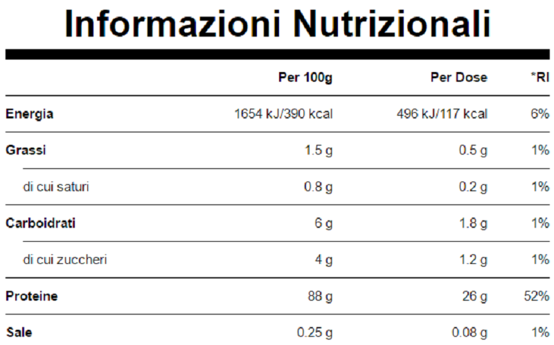 proteine in polvere