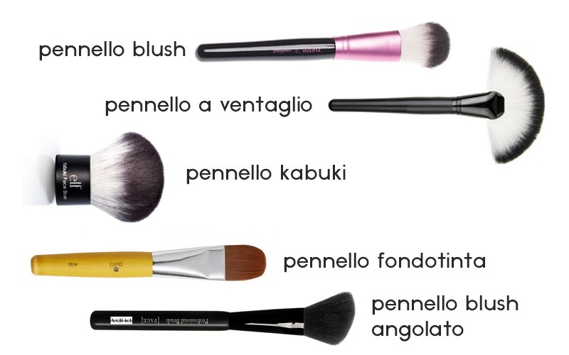 pennelli make up viso