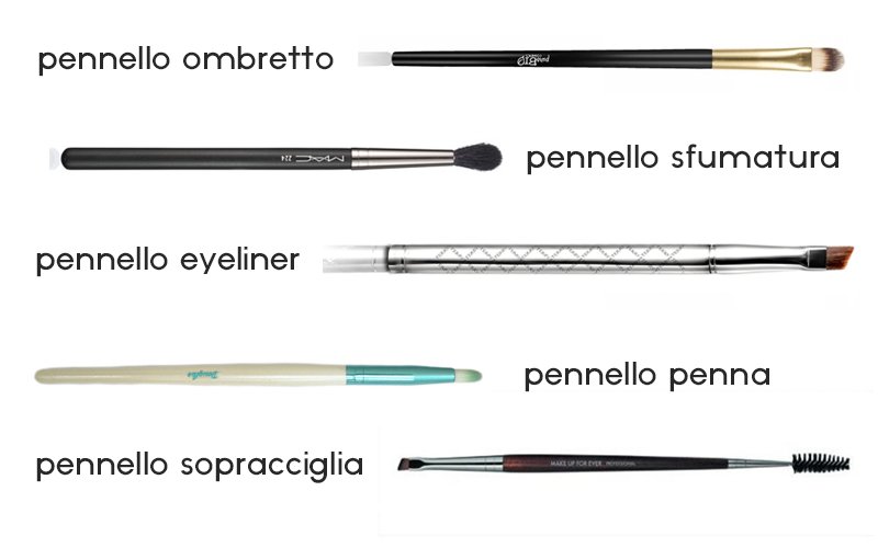 pennelli make up occhi