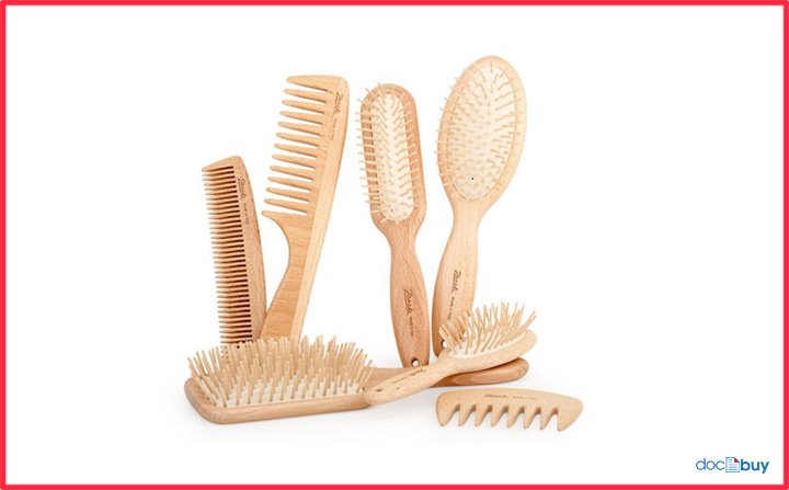 accessori per capelli in legno